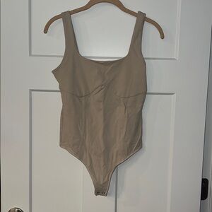 Abercrombie & Fitch Beige Soft AF Bodysuit